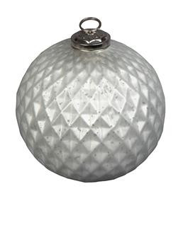 Glass ball Rombal 10cm plata