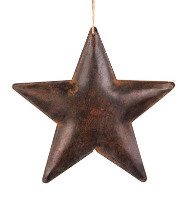 Metal Old Star 20x20cm Dark