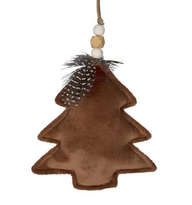 Tree Feather 13x14cm Marrón