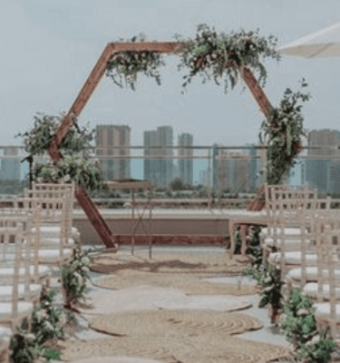 Alquiler arco hexagonal