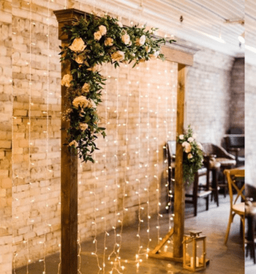 Alquiler arco marco madera