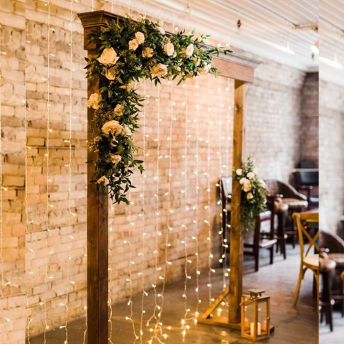 Alquiler arco marco madera