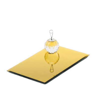 Base espejo dorada 20cm