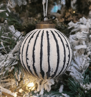 Glass ball lines blanco y negro