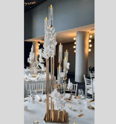 Alquiler candelabro cobre 8 brazos