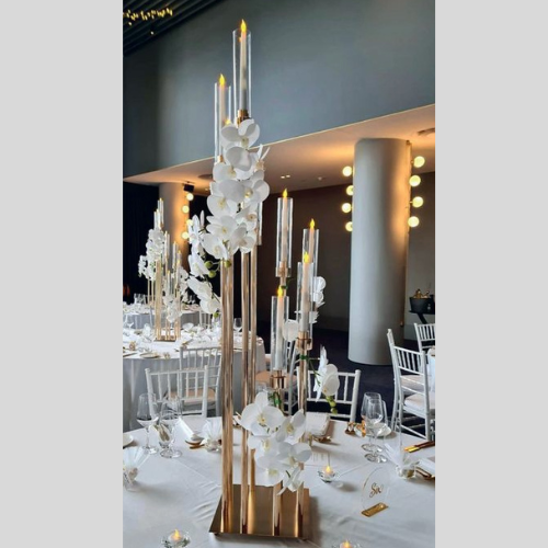 Alquiler candelabro cobre 8 brazos