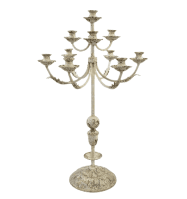 Alquiler candelabro rústico 10 brazos