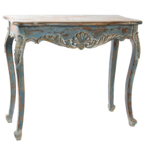 Alquilerconsola azul envejecido