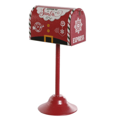Buzón noel rojo