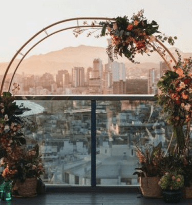 Alquiler arco ovalado