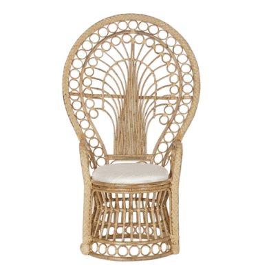 Alquiler sillón ratán Emmanuelle