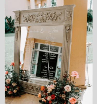 Alquiler espejo romántico 114cm