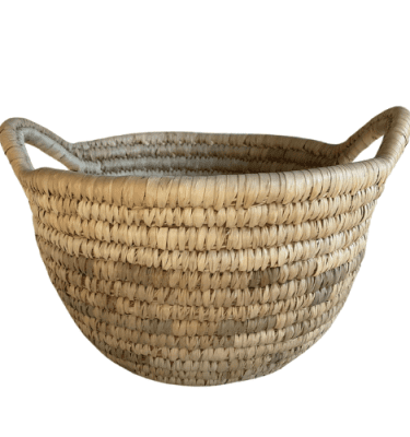 Cesto asas rafia