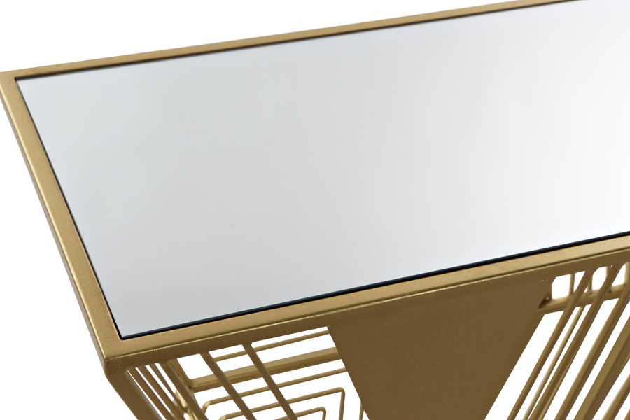 Alquiler consola geométrica dorado - Imagen 2