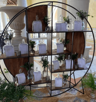 Alquiler mueble industrial circular