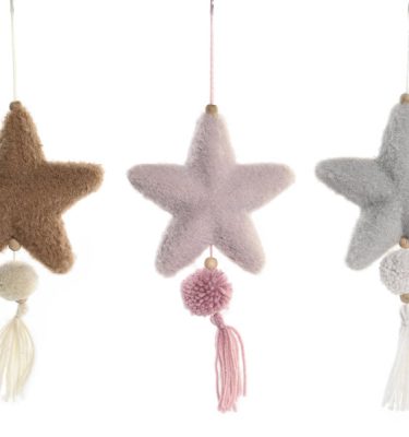 Estrella poliester colgante