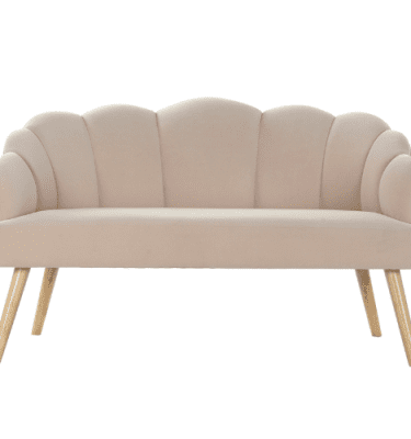 Alquiler sofá concha crema