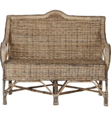 Alquiler sofá ratán natural