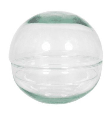 Terrario redondo cristal pq