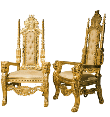 Alquiler trono oro