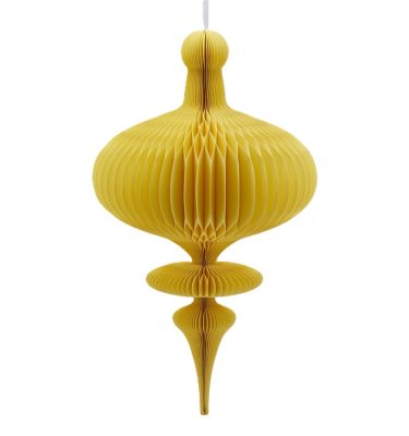 Origami para colgar amarillo pequeño