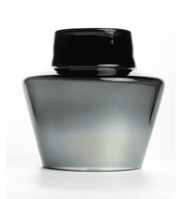 Jarrón cristal negro