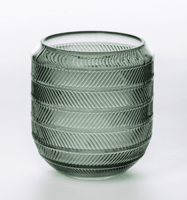 Jarrón verde cristal